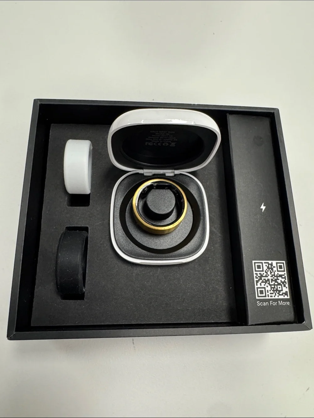 Make an offer!  QALO QRNT Slim Smart Ring in Gold - size 8